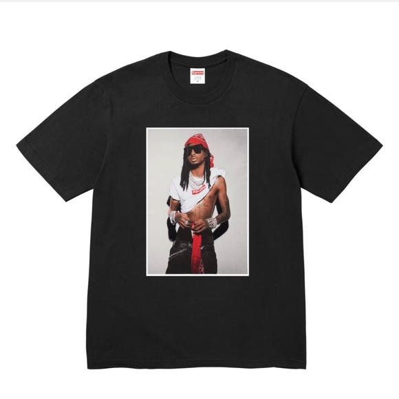 New! Supreme Playboi Carti Tee, Black, size M -- Laundry Bag included - Picture 2 of 9